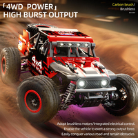 Voiture RC tout-terrain haute vitesse ZLL SG202 PRO/MAX 1:20 2.4G 4WD 44/55KMH, camion de course avec moteur brossé ou sans balais, lumières LED, arbre de transmission en métal