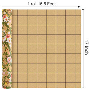 Floral pattern gift <b>wrapping</b> <b>paper</b> Pink and <b>white</b> flower pattern kraft <b>paper</b> Available in stock and customizable - Product Image 6