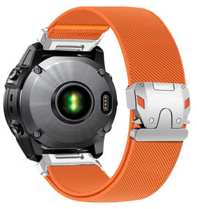 थोक फेनिक्स 26 मिमी नायलॉन बुना हुआ पट्टा जिसमें समायोज्य आकर्षण पिन बकल-विनिर्मित घड़ी स्ट्रैप - Product Image 6