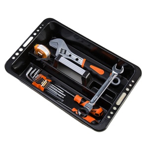 Multifunctional household hardware tool set plastic storage tray bag