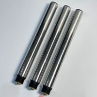 Rouleau de convoyeur en acier inoxydable galvanisé gaufré avec pignon double rangée, type entraîné et entraîné par une force externe