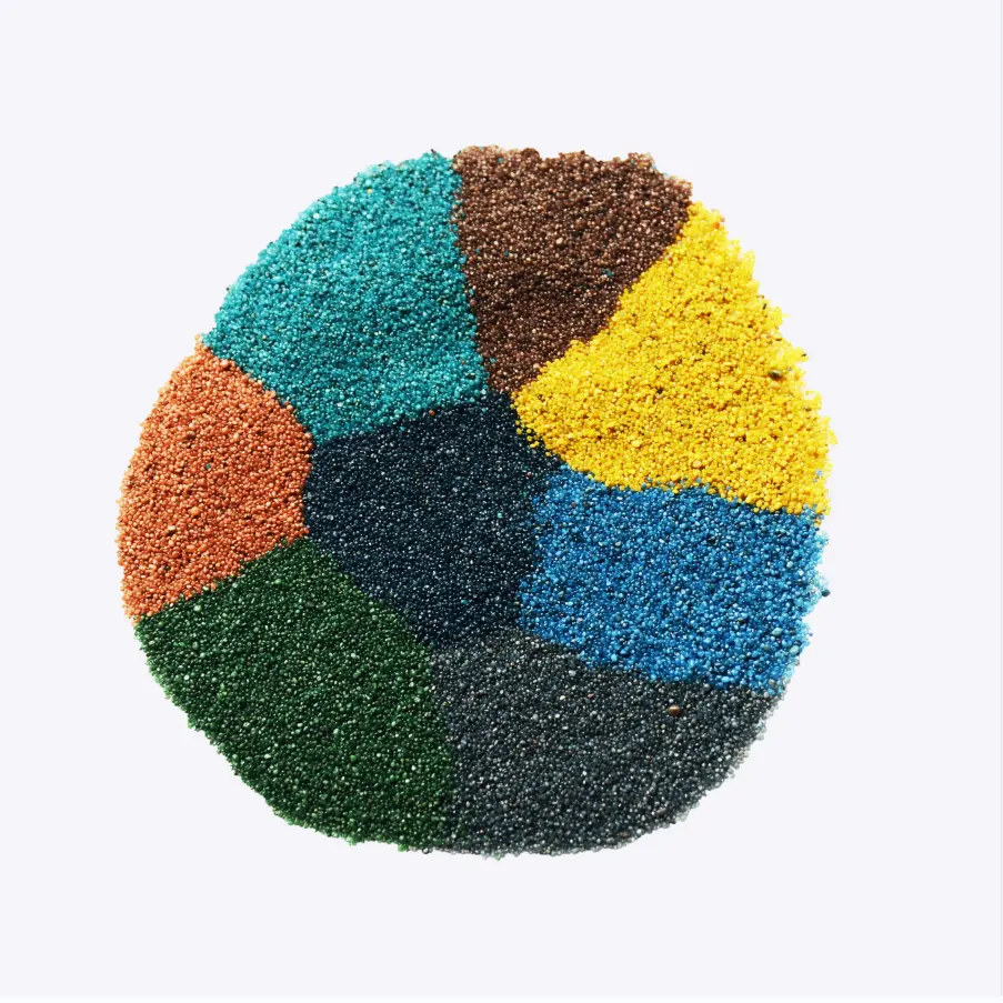 Wholesale color sintered sand real stone paint special color sand epoxy floor dyeing sand