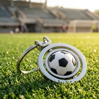 Nuevo Llavero Metálico Giratorio 2026 de Baloncesto, Fútbol y Golf, Souvenir para Aficionados al Deporte, Llavero con Logotipo Personalizado, Regalo