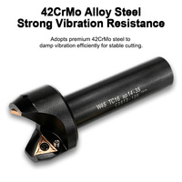 Fresa de Biselado Indexable Personalizada W30 W45 OEM CNC para Producción en Masa