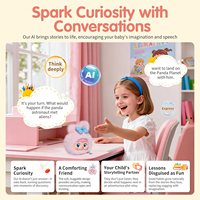 Samtoycn Chat GPT Robot AI Multilingue Controllabile tramite App, Bambola di Peluche in Cotone Morbido Parlante con Occhi Dinamici
