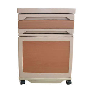 Abs Plastic Steel <b>Bedside</b> Cabinet 48x48x76cm Durable Hospital <b>Storage</b> With Wheels - Product Image 5