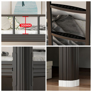 Cama Litera Moderna de Hierro Resistente con Barandillas de Seguridad, Escalera y Cajones, Estructura Desmontable para Dormitorio, Taller o Uso Múltiple - Product Image 6