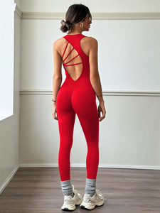 <span class=keywords><strong>Tuta</strong></span> Intera da <span class=keywords><strong>Donna</strong></span> con Reggiseno Integrato, Sexy, Scollo Quadrato, Senza Maniche, Leggings Aderenti Elasticizzati - Product Image 5