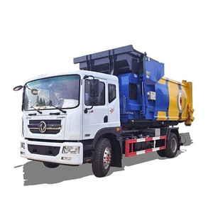รถบรรทุกขยะแบบ Skip Loader ยี่ห้อ Dongfeng 4X2 พวงมาลัยซ้าย/ขวา จากผู้ผลิตโดยตรง สำหรับการขนย้ายขยะในเมืองและการทำความสะอาดเมือง - Product Image 3