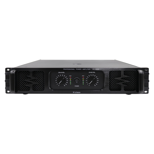 Hifi Sound Quality Professional Power Amplifier 800W*2 4/8 Ohm Metal Shell for 12 Inch Speaker