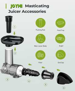 JOYMI Kit de fixation pour presse-agrumes électrique Ménage Mise à niveau de presse-agrumes lent Nouveau corps Tarière Filtre Chute Compatible JOCUU <span class=keywords><strong>AMZCHEF</strong></span> - Product Image 3