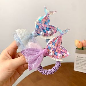Accessoires <span class=keywords><strong>pour</strong></span> cheveux d'<span class=keywords><strong>enfants</strong></span> : Anneau de cheveux Princesse, Cordon à cheveux coloré à paillettes en queue de poisson, Mignon <span class=keywords><strong>pour</strong></span> petites filles, <span class=keywords><strong>pour</strong></span> <span class=keywords><strong>coiffure</strong></span> chignon - Product Image 1