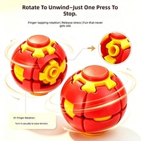Nouveau jouet d'impression 3D PLA : Gyroscope rotatif à presser pour les doigts, jouet boule déformable et rotative imprimé en 3D.