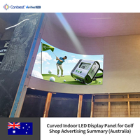 Layar LED Fleksibel Canbest Soft Tunnel P1.8 Anti Silau Tanpa Sambungan untuk Video Wall di Lobi Resepsi Hotel