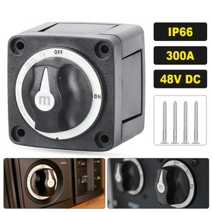 Interruptor Rotatorio de CC de 48V, Serie M Blue Ocean 300A, IP66, Circuito Único, para RV/Yate - Product Image 1