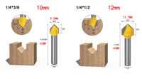 Fraise à rainurer en V pour panneaux ACM/ACP architecturaux, outil de pliage à 90 degrés pour revêtements Alucobond Dibond, fraises CNC en carbure