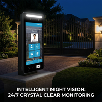 Sistema de Control de Acceso Inteligente para Apartamentos con Videoportero Android 11 OEM, Reconocimiento Facial y Pantalla Táctil de 8 Pulgadas, Precio de Fábrica
