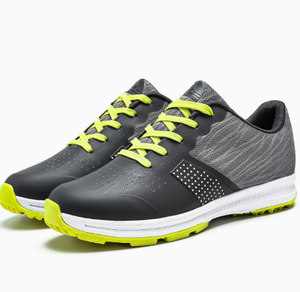 Breathable Synthetic Golf <b>Shoes</b> Lace Up <b>Non</b> <b>Slip</b> Rubber Sole Perforated Course Walking Footwear - Product Image 3