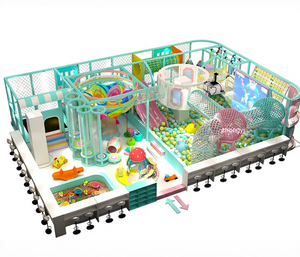 Parco Giochi Moderno per Interni, Ecologico ed Economico, Mini Centro Giochi per Bambini in Plastica, Fibra di Vetro, PE e Acciaio, Area Giochi Morbida per Scuole - Product Image 2