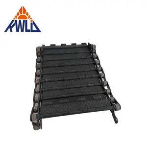 KWLID manufacturing scraped type chips conveyor Metal Chip stainless steel conveyor belt Sawdust Transmission for CNC machine