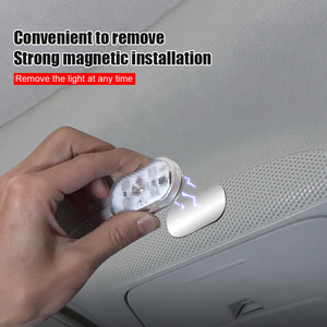 Magnetic <b>Wireless</b> Touch Light Car LED Interior Light USB Rechargeable Ceiling Reading Light for Door Foot Trunk Storage Box - Product Image 2