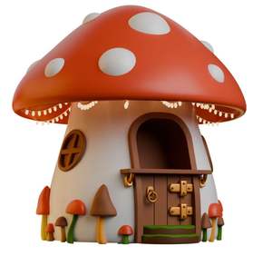 商業的な等身大のキノコの装飾像樹脂ガラス繊維工芸品彫刻屋外景観ライトマッシュルームルーム - Product Image 2