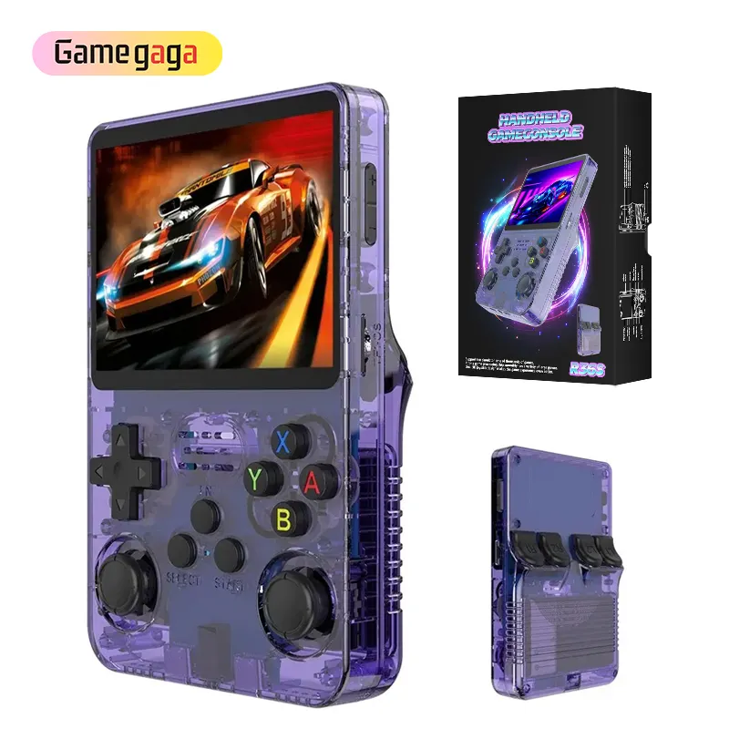 Yo R36S Consola de jogos portátil 64GB 10000 jogos Tela de 3,5 polegadas Consolas de videogame portátil para jogadores