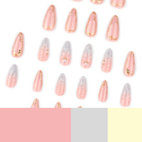 Boîte d'emballage de luxe réutilisable et faite à la main pour les ongles Vente en gros Extra Long Court Meilleur acrylique pour les ongles par pression