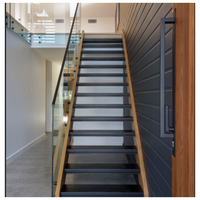 Plaques d'escalier en acier antidérapantes double face, marches grillagées, finition résistante aux intempéries et à la rouille, escaliers décoratifs