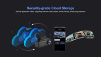 Dashcam 4G Connectée 2K+1080P LTE par Carte SIM, DVR pour Véhicule avec GPS, Mini Caméra de Sécurité pour Voiture, Contrôle par Application Mobile, Streaming en Direct