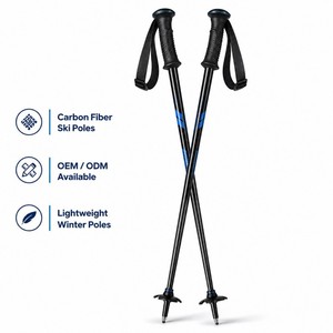 <span class=keywords><strong>Bastones</strong></span> de Esquí Cortos Zeroring Freestyle, <span class=keywords><strong>Bastones</strong></span> de Snowboard de Material Compuesto de Carbono, Ligeros, con Gráficos Personalizados OEM - Product Image 1