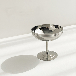 Moderno minimalista in acciaio inox tazza di vino in plastica isolato Cocktail tazza di gelato per Gourmet per <span class=keywords><strong>il</strong></span> lato auto che serve-Blogger - Product Image 2