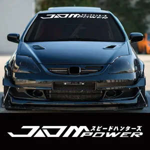 JDM <strong>Japanese</strong> Racing Vinyl <strong>Decal</strong> for <strong>Car</strong> Windshield Waterproof Non-Fading Self-Adhesive <strong>Car</strong> Sticker Auto Decoration Accessories
