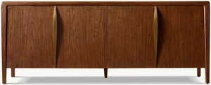 <span class=keywords><strong>Aparador</strong></span> de Madera Maciza de Nogal de Lujo, Estilo Moderno, Personalizado de Fábrica, con 4 Puertas, para Sala de Estar o Dormitorio - Product Image 4