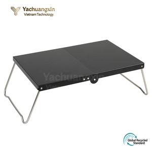 Table pliante en aluminium rectangulaire, portable, mini table d'extérieur avec sac de transport, design pliable léger pour pique-nique - Product Image 2
