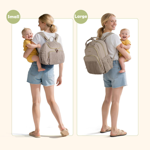 Grand sac à dos de maternité pour bébé avec matelas à langer et étui pour sucette - Product Image 5