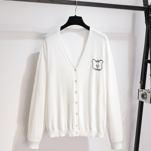 Mais recente Design Camisola <span class=keywords><strong>Cardigan</strong></span> Mulheres 2025 Novo Malha Jacquard Malhas Solto Selvagem Casaco de manga comprida - Product Image 5