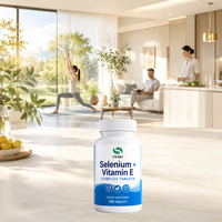 Tablet Selenium dan Vitamin E Label Pribadi, Suplemen Harian Dewasa untuk Mendukung Nutrisi yang Berkaitan dengan Imunitas