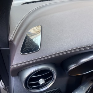 Cubierta para el Tablero de Mercedes-Benz, Rejilla de Ventilación de Acero Inoxidable Plateado y Negro, Juego de 2 Piezas, Modificación Interior de Lujo - Product Image 5