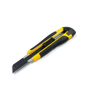 Utility Knife Stainless Steel Blade 10x1.8mm Yellow Handle Heavy Duty Cutter For Paper <b>Box</b> Art Craft Repair - Product Image 5