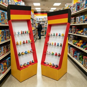 Étagères de présentation personnalisables pour magasins, présentoirs autoportants et présentoirs de supermarché pour les magasins d'angle - Product Image 1