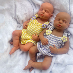 50: واقعية لينة من السيليكون الصلب الكامل لحديثي الولادة نوم طفل مفتوح الفم لولو تولد من جديد دمية طفلة هدية عيد الميلاد مفاجأة - Product Image 3