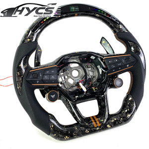Volante Personalizado de Fibra de Carbono Forjado en Oro con LED para Seat Cupra Tavascan Terramar Formentor VZ <span class=keywords><strong>Leon</strong></span> Ibiza Ateca Arona - Product Image 5