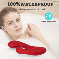 Vibrateur double tête Ylove en silicone liquide lisse, stimulateur du point G et vaginal pour femmes, rechargeable, fonction chauffante IPX6