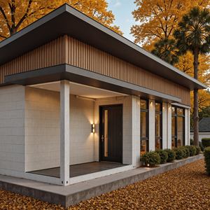 Casa di trasporto del contenitore delle ville prefabbricate di lusso ecologico di 40ft con la piccola casa modulare del bagno e della cucina - Product Image 1