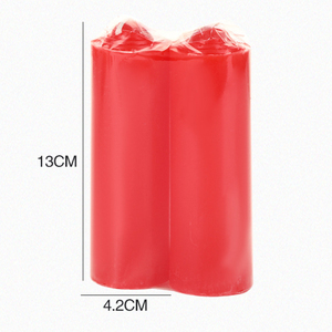 Juego de Velas de Colores, sin Humo, de Larga Duración, sin Aroma, en Rojo, Blanco y Amarillo, para Iglesia, Rituales, Hogar y Emergencias - Product Image 6