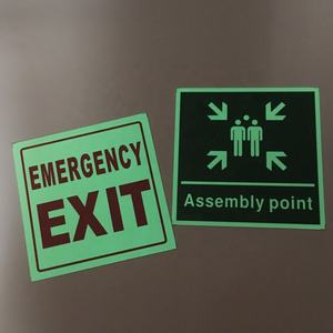 Güvenlik Accessembly nokta fotolüminesan yeşil Tabelalar - Product Image 6