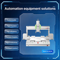 Machine de distribution de colle automatique à double tête et double table de travail, distributeur 3 axes personnalisable avec contrôle intelligent