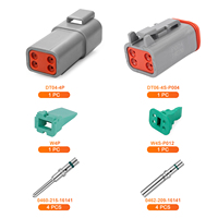 JRready Deutsch DT Wasserdichtes Steckverbinder-Set 4-polig mit # 16 solide Kontakte, 14-20 AWG – Hochleistungsanwendungen für Marine und Transport.