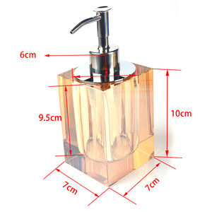 Juego de Baño de Cristal de Lujo, Dispensador de Jabón Líquido Color Dorado, Botella de Gel de Ducha, Accesorio de Baño Moderno de Alta Calidad para Hotel - Product Image 4